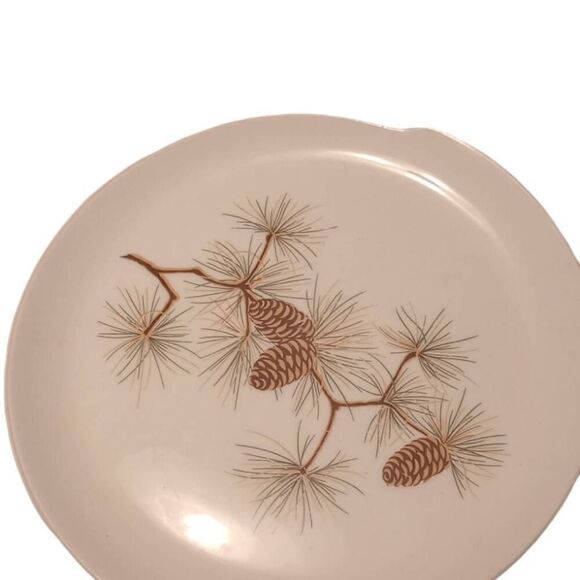 Vintage, W.S George pine cone Branch plates, set of 2 - Picture 2 of 6